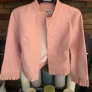 Pink leather Bagatelle size M jacket.